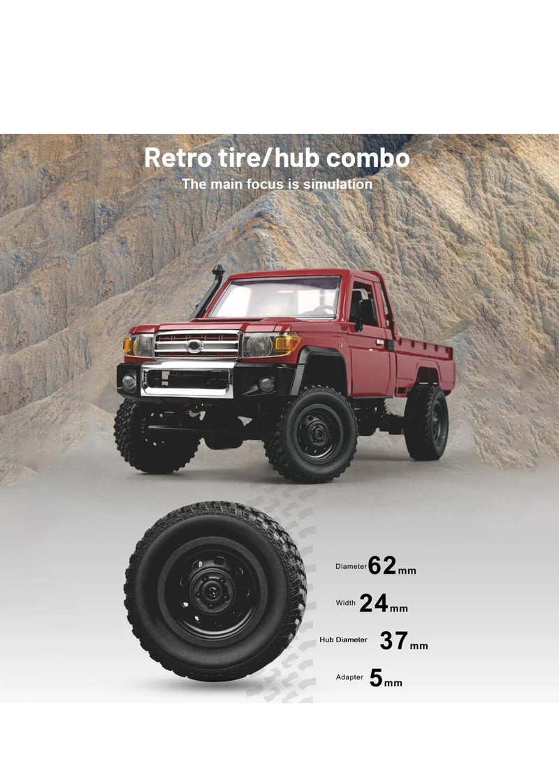 Generic - MN MODEL RC Crawler  1/12 RC Truck 4x4 RC Rock Crawler Toyota LC79 Remote Control Pickup 2.4Ghz All Terrain with 280 Brushed Motor Proportional Throttle Steering RTR Hobby Toy for Adult - Image 1
