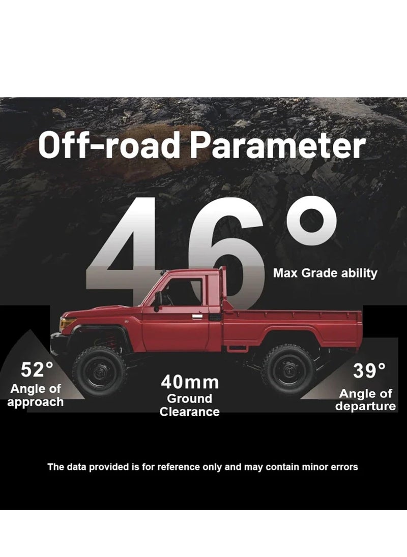 Generic - MN MODEL RC Crawler  1/12 RC Truck 4x4 RC Rock Crawler Toyota LC79 Remote Control Pickup 2.4Ghz All Terrain with 280 Brushed Motor Proportional Throttle Steering RTR Hobby Toy for Adult - Image 1
