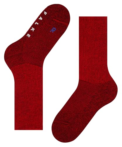 FALKE Unisex Walkie Ergo Socks, Crew Length, Thick Sole, Hiking Sock, Breathable, Moisture-Wicking, Merino Wool, Red (Scarlet 8280), 10.5-11.5, 1 Pair - Image 3