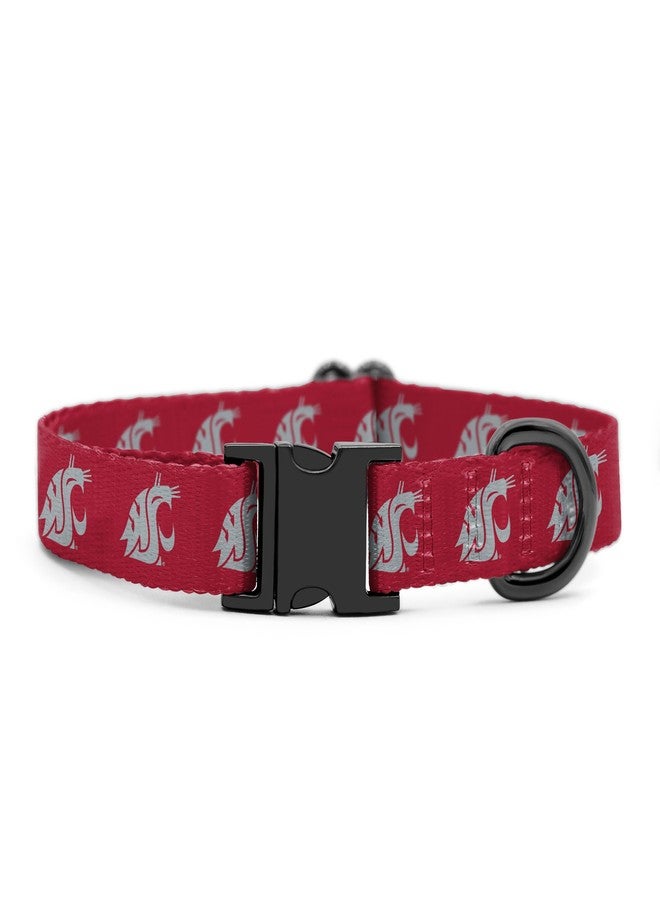ShopInstaPets Washington State Cougars Collars and Leashes | Officially Licensed | Fits All Pets! (XS Collar) - Image 1