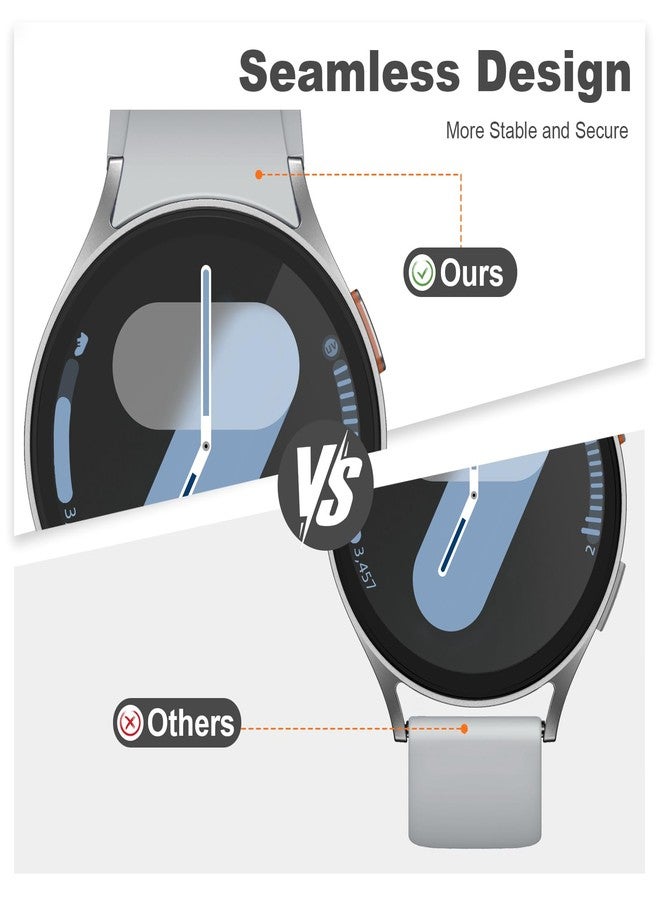 Easuny 6 Pack No Gap Bands Compatible with Samsung Galaxy Watch 7 6 5 4 FE 40mm 44mm, Soft Silicone Sport Straps for Galaxy Watch 5 Pro 45mm, 6 4 Classic 47mm 43mm 46mm 42mm Replacement for Men Women - Image 3