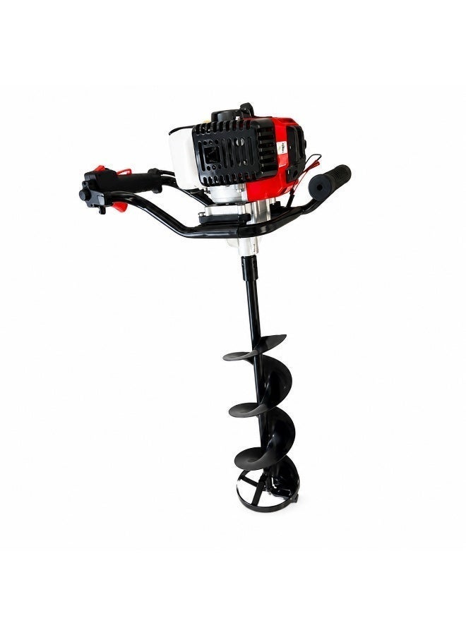 Delco Professional Gas-Powered Earth Auger with 25 cm Drill Bit for Tree Planting - Image 4