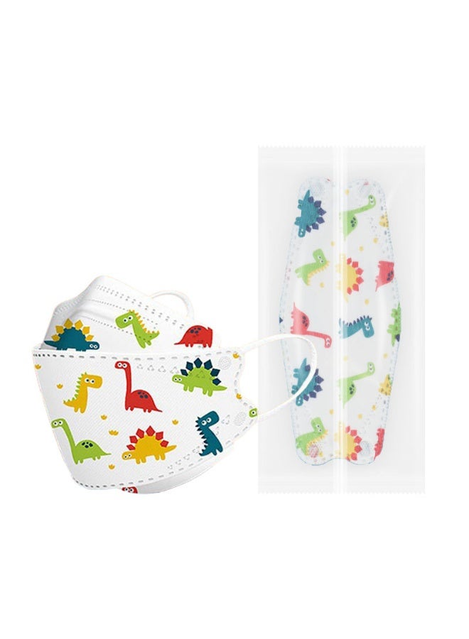 Pack Of 50 Dinosaur Print Disposable Multicolour Face Mask For Kids