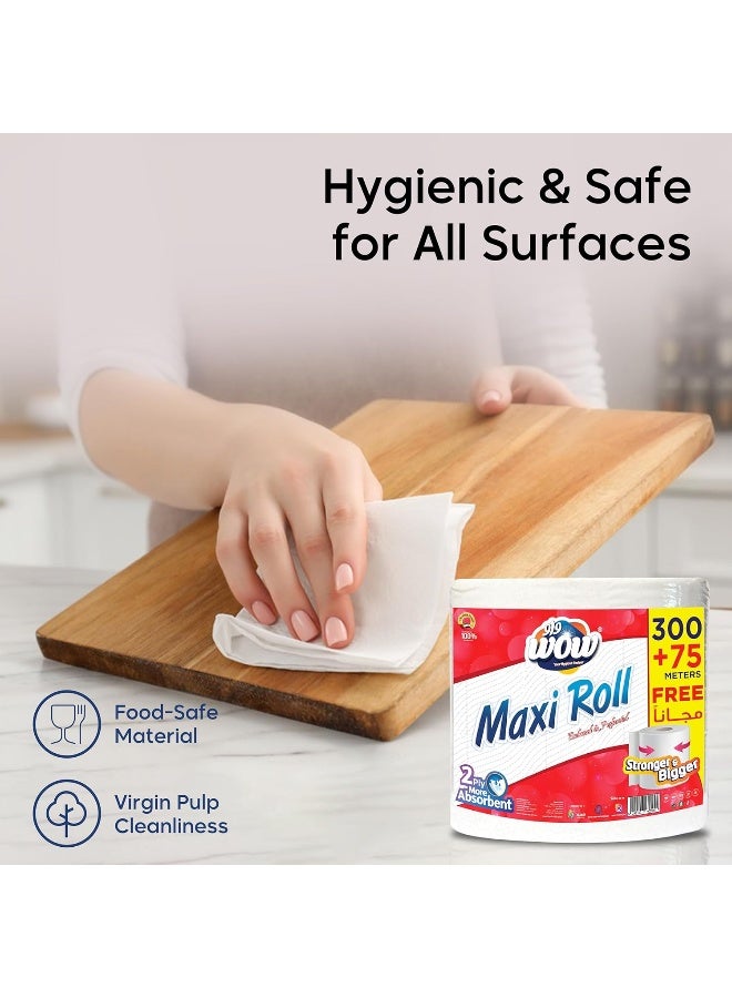 WOW Maxi Roll 2-Ply Kitchen Paper Towels - Image 4