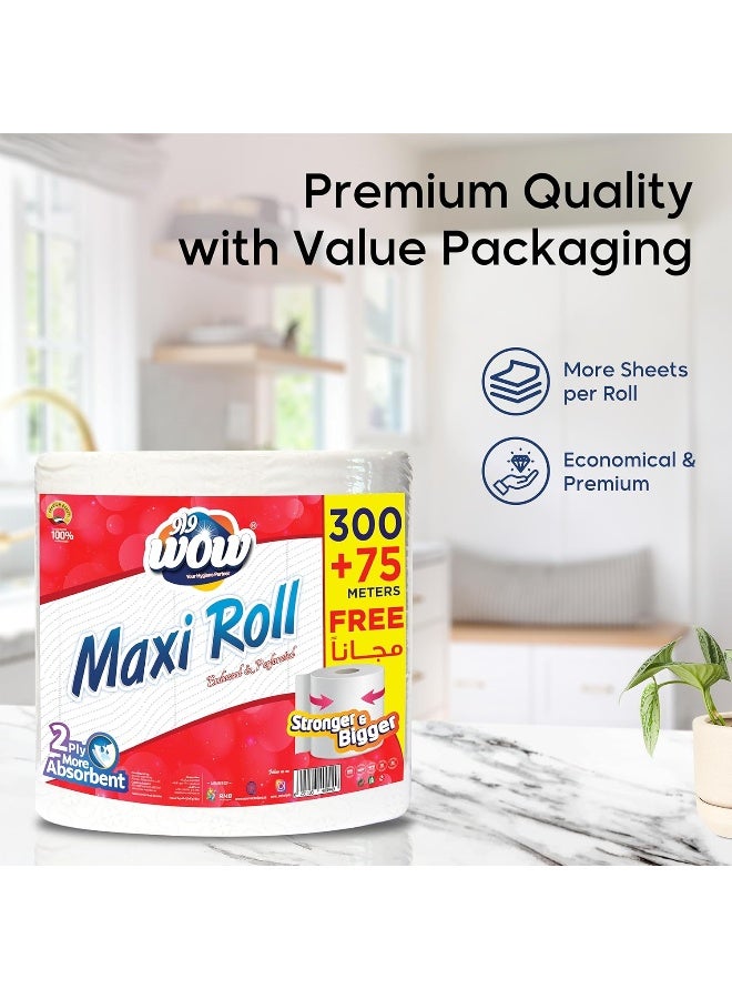 WOW Maxi Roll 2-Ply Kitchen Paper Towels - Image 2