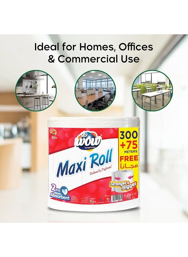 WOW Maxi Roll 2-Ply Kitchen Paper Towels - Image 5