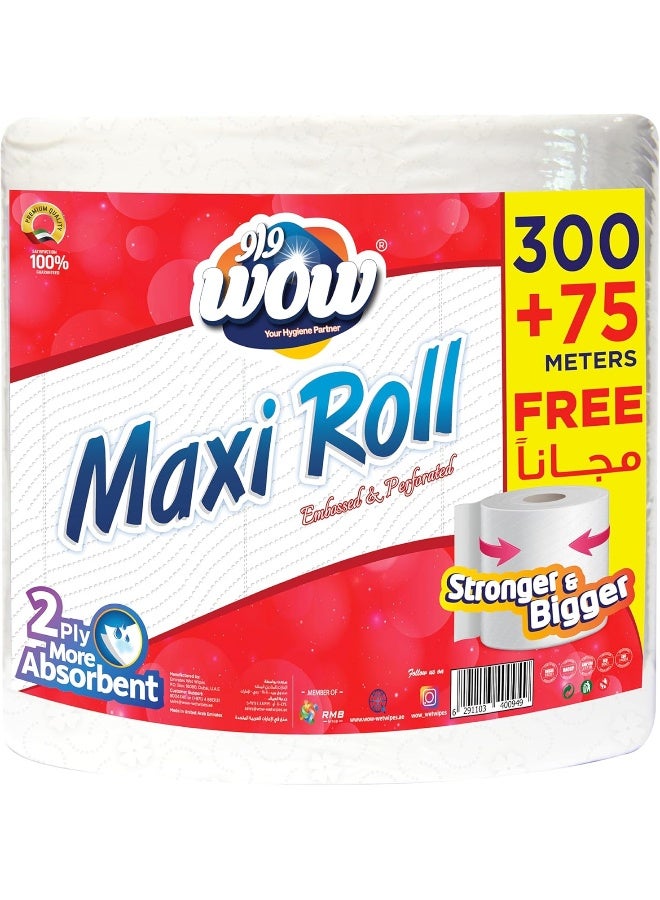 WOW Maxi Roll 2-Ply Kitchen Paper Towels - Image 1