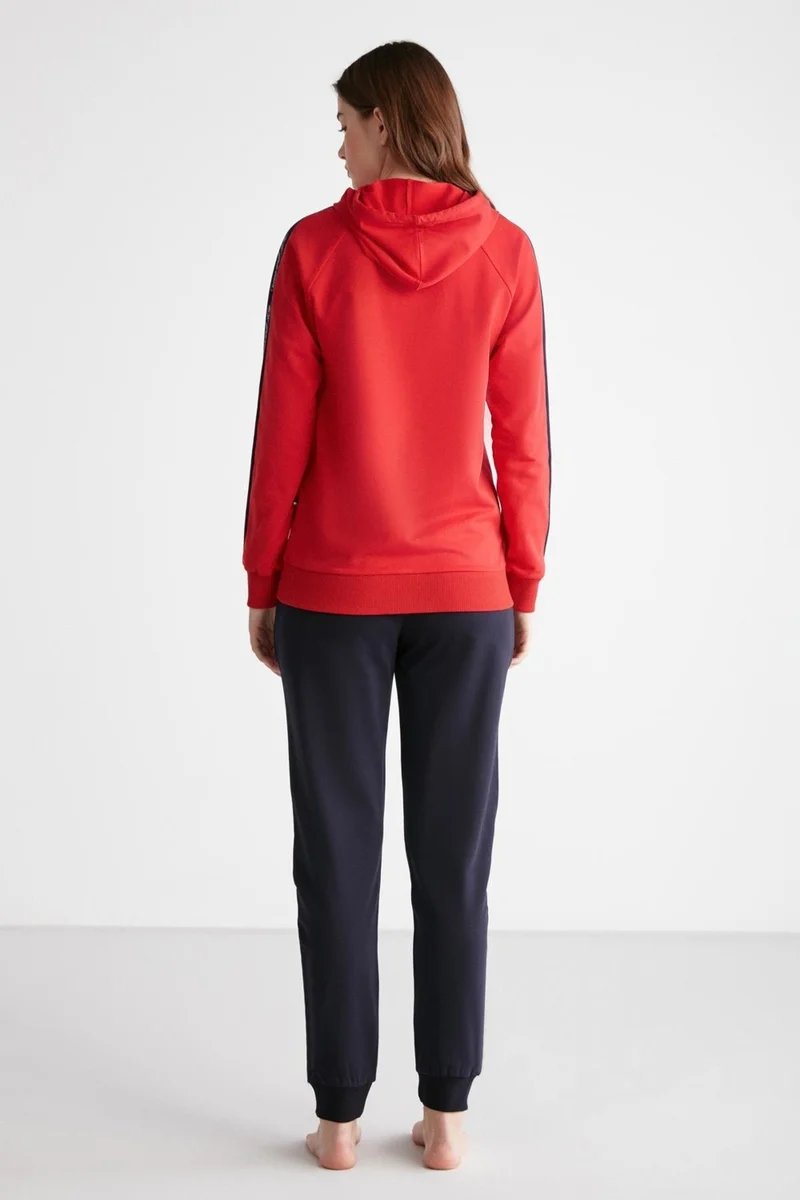 U.S. Polo Assn. Women's Licensed Hooded Tracksuit, 100% Cotton