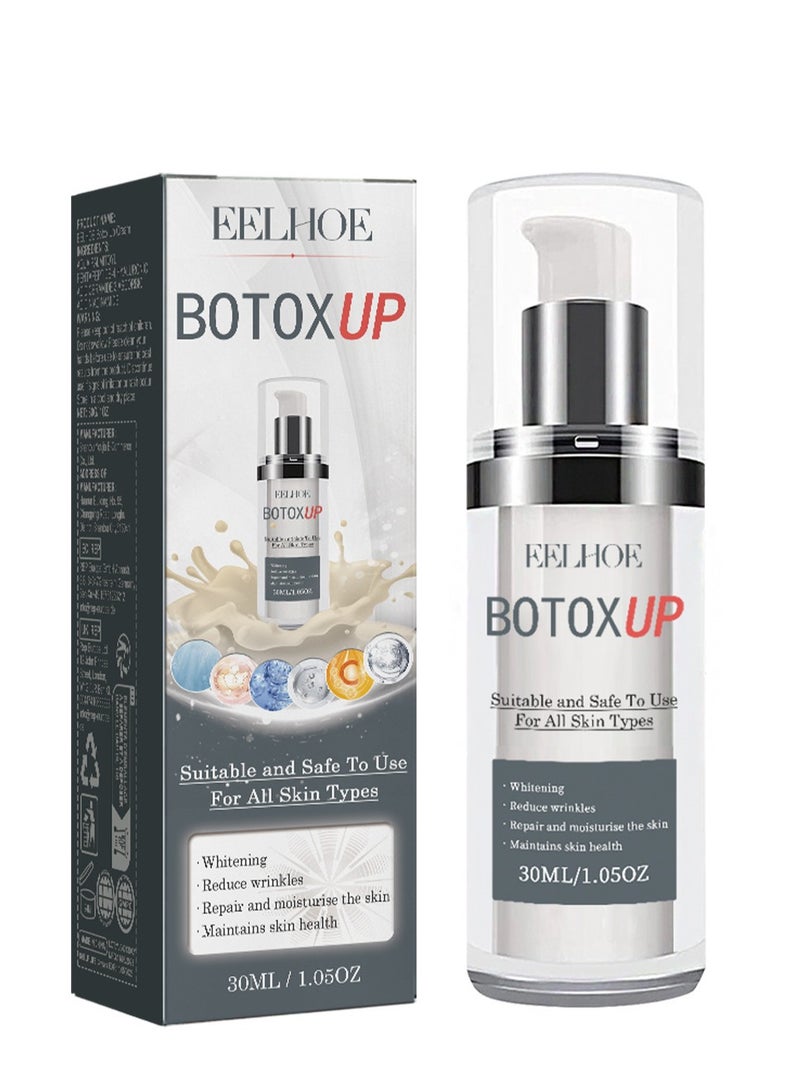 EELHOE Botox Face Moisturizer, Botox Stock Solution, Facial Serum with Vitamin C & Hyaluronic Acid, Aging Serum for Face, Reduce Wrinkles, Fine Lines, Plump Skin, Face Tightening, For All Skin Types 30ml - Image 1