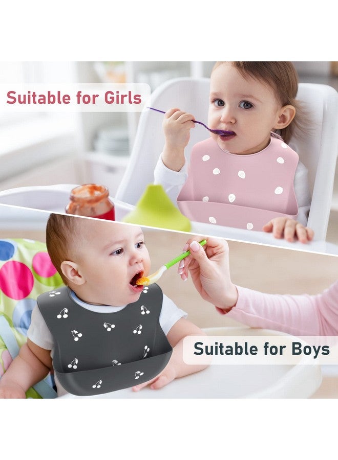 ME.FAN Silicone Baby Bibs for Babies & Toddlers | Adjustable Silicone Bibs Set of 2 - Image 4