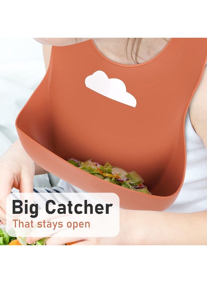 ME.FAN Silicone Baby Bibs for Babies & Toddlers | Adjustable Silicone Bibs Set of 2 - Image 5