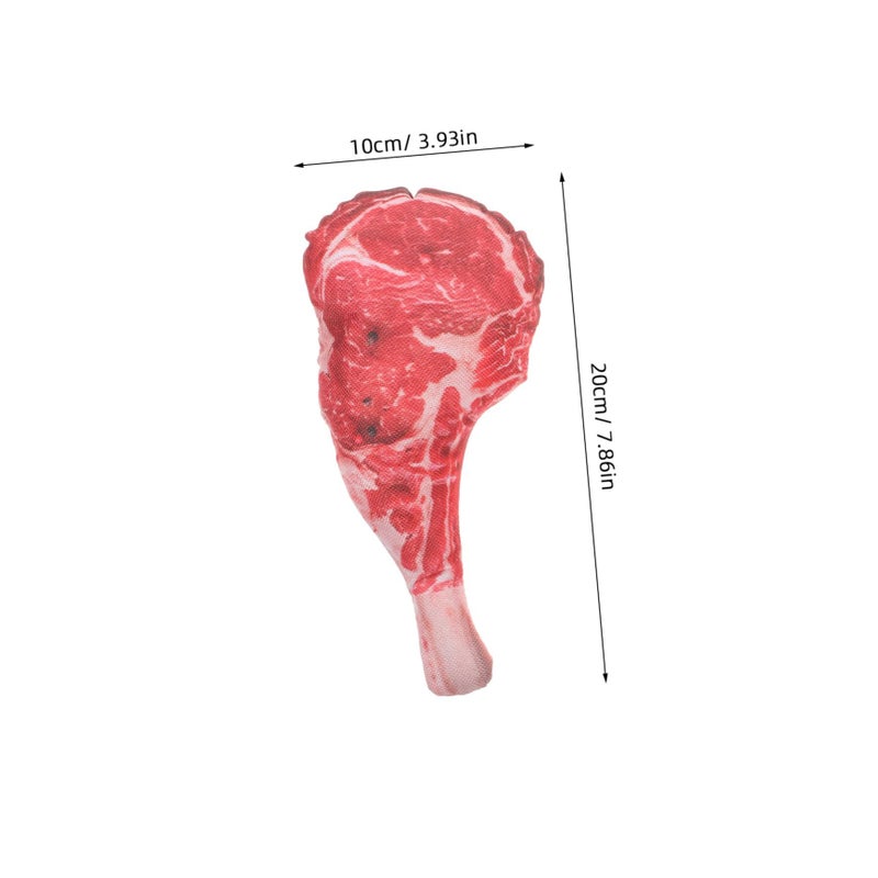 Set Of 2 Realistic Artificial Beef And Snowflake Steak Model High Simulation Fake Food Ornament For Home Decor Scene Photo Props Faux Food - Image 3