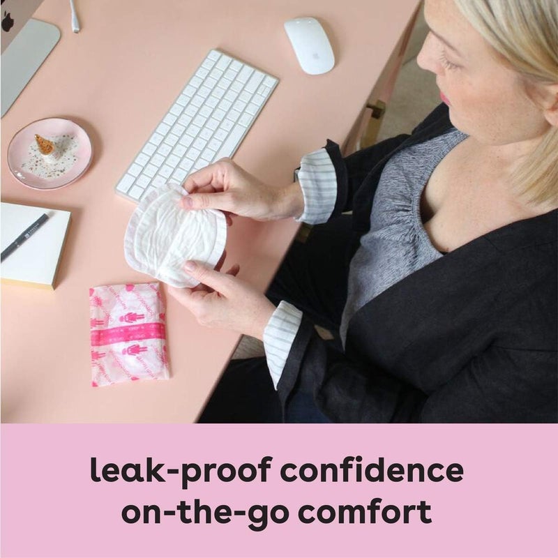 Bamboobies Disposable Nursing Pads for Breastfeeding & Sensitive Skin, Super-Absorbent Milk Proof Pads, Perfect Baby Shower Gifts, 120 Count - Image 2