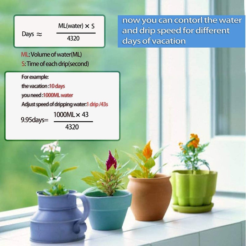 LABOTA 24 Pack Self Watering Spikes for Plant, Outdoor Automatic Plants Waterer, Insert Devices with Adjustable Vavle Switch for Garden Water Planter System Indoor & Outdoor - Image 5