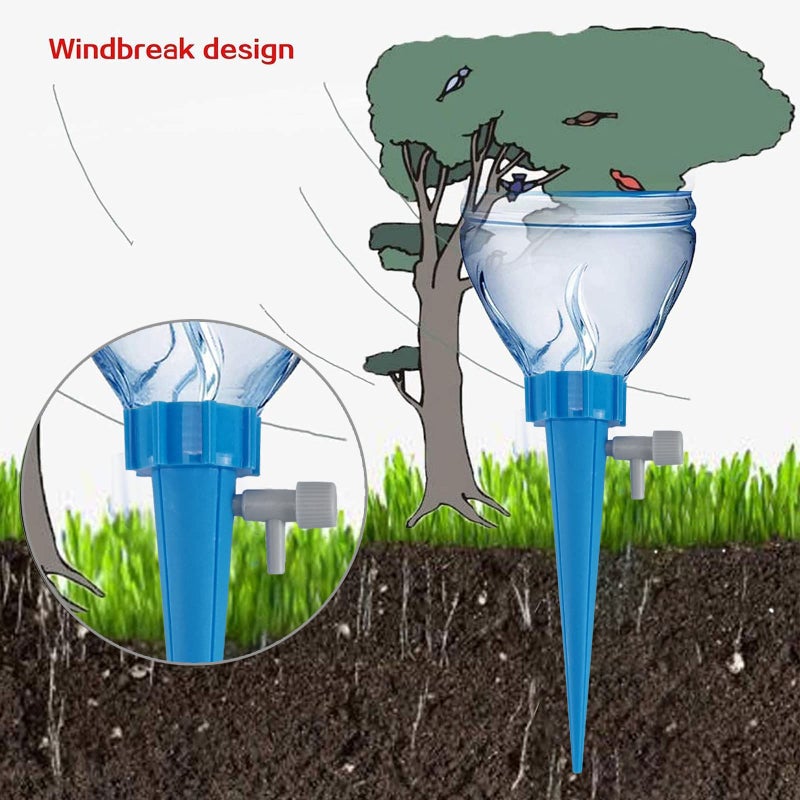 LABOTA 24 Pack Self Watering Spikes for Plant, Outdoor Automatic Plants Waterer, Insert Devices with Adjustable Vavle Switch for Garden Water Planter System Indoor & Outdoor - Image 3