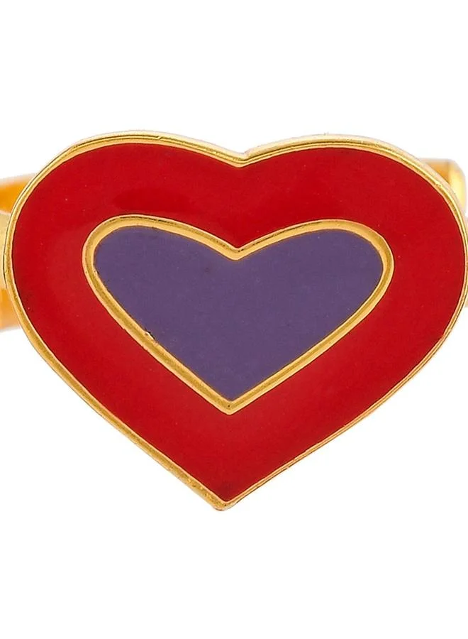 VOYLLA Valentine's Day Collection Playful Layered Hearts Ring