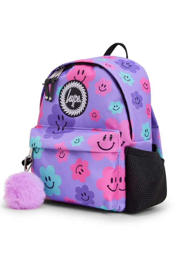 هايب Mini Backpack Purple Happy Flowers