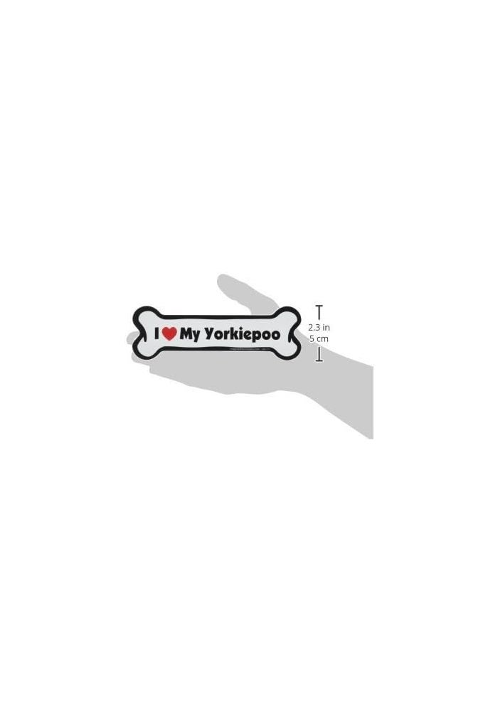 Imagine This I Love My Yorkiepoo Car Magnet - Image 2