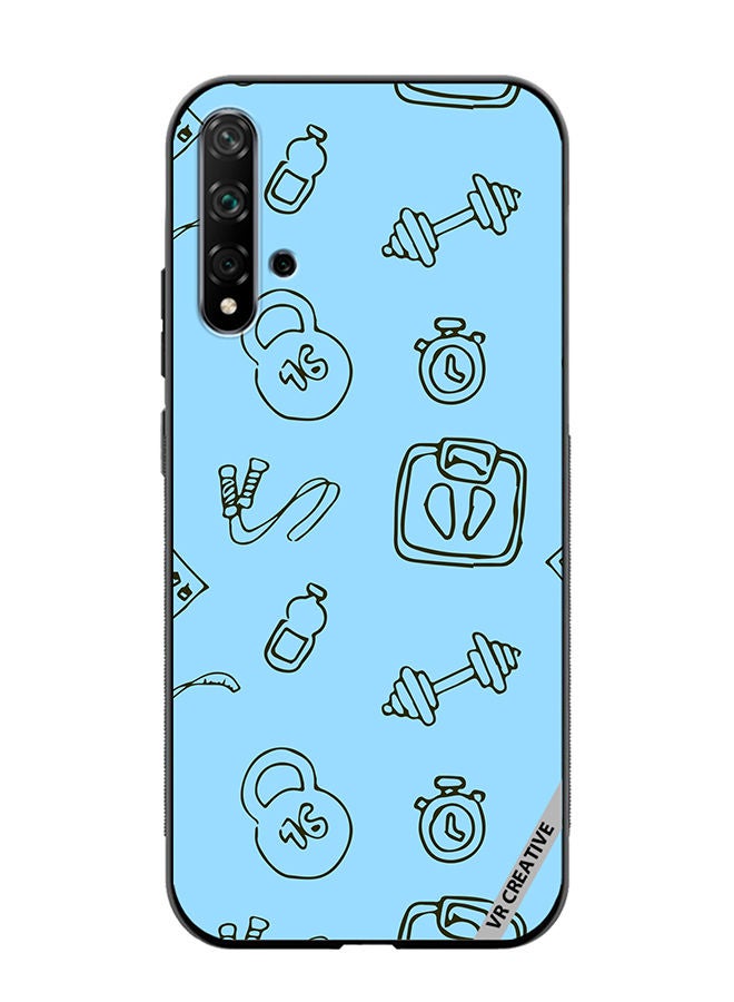 VR CREATIVE Protective Case Cover For Huawei Nova 5T Sport Pattern Design Multicolour - Image 1