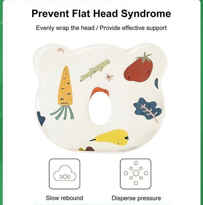 Baby Pillow,revents Flat Head and Shapes Infant's Head, Baby Head Pillow, Perfect for Sleeping and Head Support for Newborns and Infant,Ergonomic Design Baby Pillow - Image 2