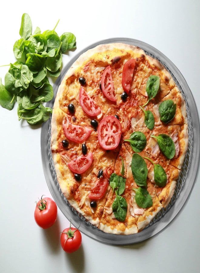 Alipis Pizza Screen Pizza Pan Net: 11inch Stainless Steel Pizza Baking Screen, Round Mesh Pizza Pan, Pizza Crisper Tray, Bakeware for Oven Bbq - Image 3