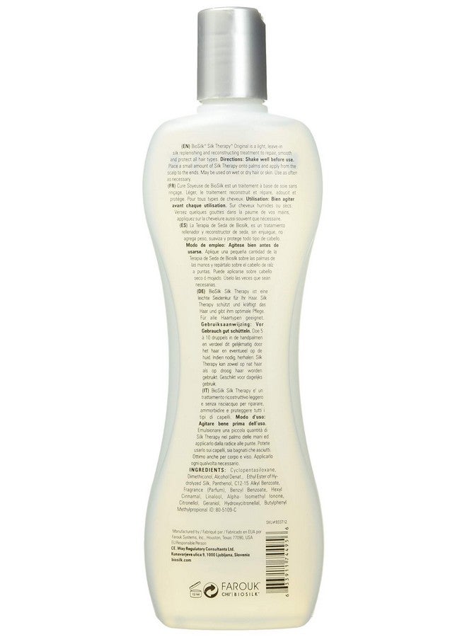 BioSilk Silk Therapy Original Cure, Reconstructing Treatment For Adding Shine & Helping Prevent Split Ends, Sulfate, Paraben, & Cruelty-Free, 12 Oz - Image 2