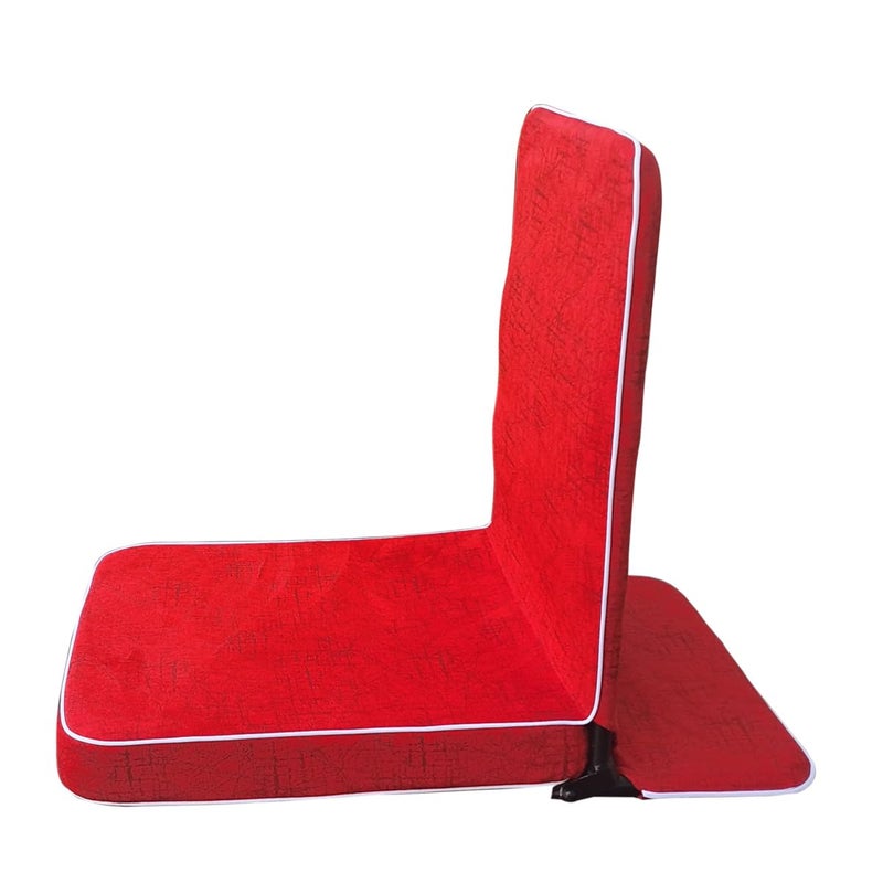 Tip Top TipTop Powder Coated Iron Meditation ChairsYoga Chairs with Back Support Sheet Red 19 x 17 x 3 Inches - Image 1