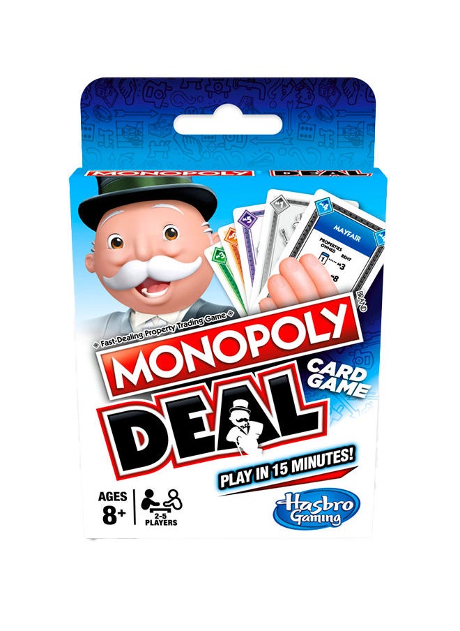 Monopoly - Deal Card Game, Quick-Playing Card Game for 2-5 Players, Fun Card Games for Families and Kids Ages 8 and Up - Image 1