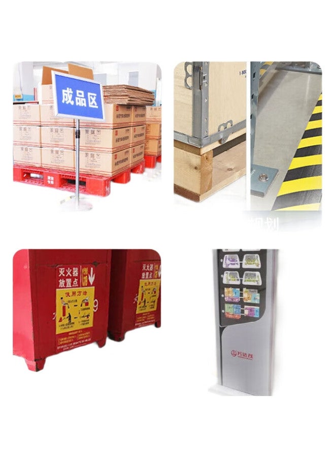 Yongguan Pvc Warning Floor Tape, 48Mm*30M*6 Rolls, Positioning Markers, Fire Safety Caution Line, Isolation Tape, Identification, Windproof Fixed Window Markers, Yellow - Image 1