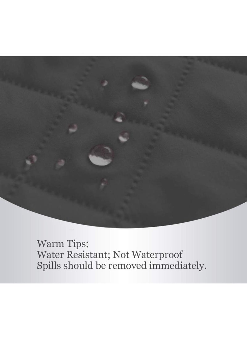 كي واي دي الأريكة غطاء 1 مقعد كرسي صغير واحد الأريكة غطاء زلق خالي من التجاعيد قابلة للعكس الأريكة غطاء مقاوم للمياه الأريكة غطاء أثاث حامي غطاء مع أشرطة مرنة رمادي داكن - Image 4