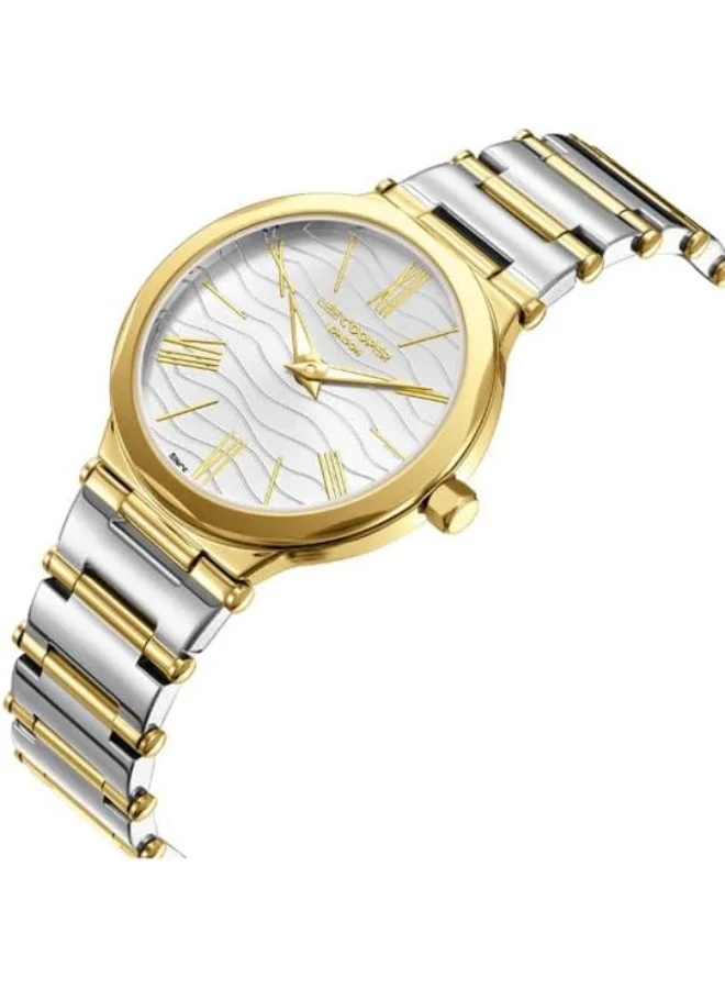 Lee Cooper Lee Cooper Women's VJ20C1 Movement Watch, Analog Display and Metal Strap - LC08000.230, Silver