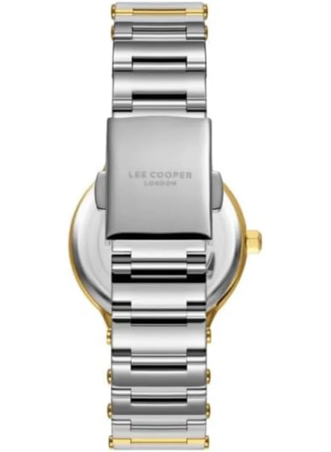 Lee Cooper Lee Cooper Women's VJ20C1 Movement Watch, Analog Display and Metal Strap - LC08000.230, Silver