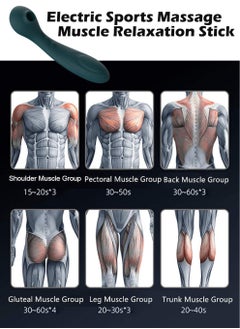 Generic Electric Sports Massage Relaxation Accessories Electric Waterproof Multifunctional Muscle Relaxing Massage Stick 12 Adjustable Gears Vibration  - Image 3