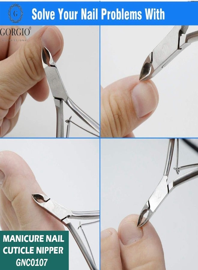 Gorgio Professional Stainless Steel Cuticle Nipper for Manicure & Pedicure | Precise Trimming for Neat Nails - Image 3