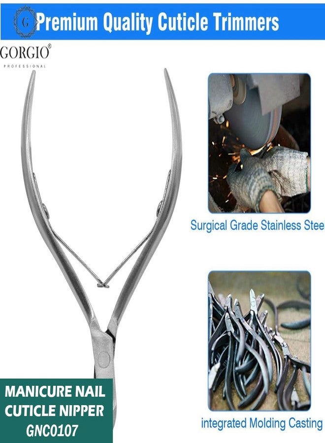 Gorgio Professional Stainless Steel Cuticle Nipper for Manicure & Pedicure | Precise Trimming for Neat Nails - Image 4