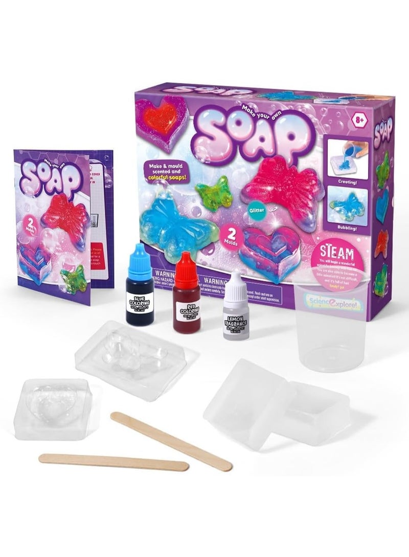 كتيكيوت مجموعة صنع الصابون للأطفال من DIY، مجموعة هدايا تعليمية وحرفية إبداعية في مجالات العلوم والتكنولوجيا والهندسة والرياضيات للأولاد والبنات - Image 1