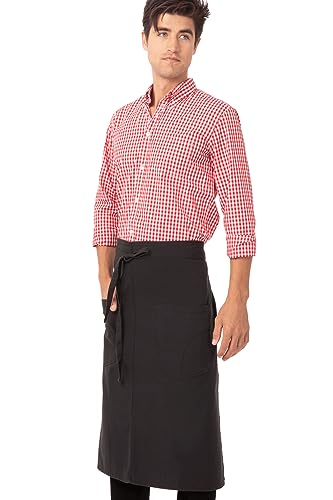 Chef Works Unisex Rockford Bistro Apron Steel Grey One Size - Image 1