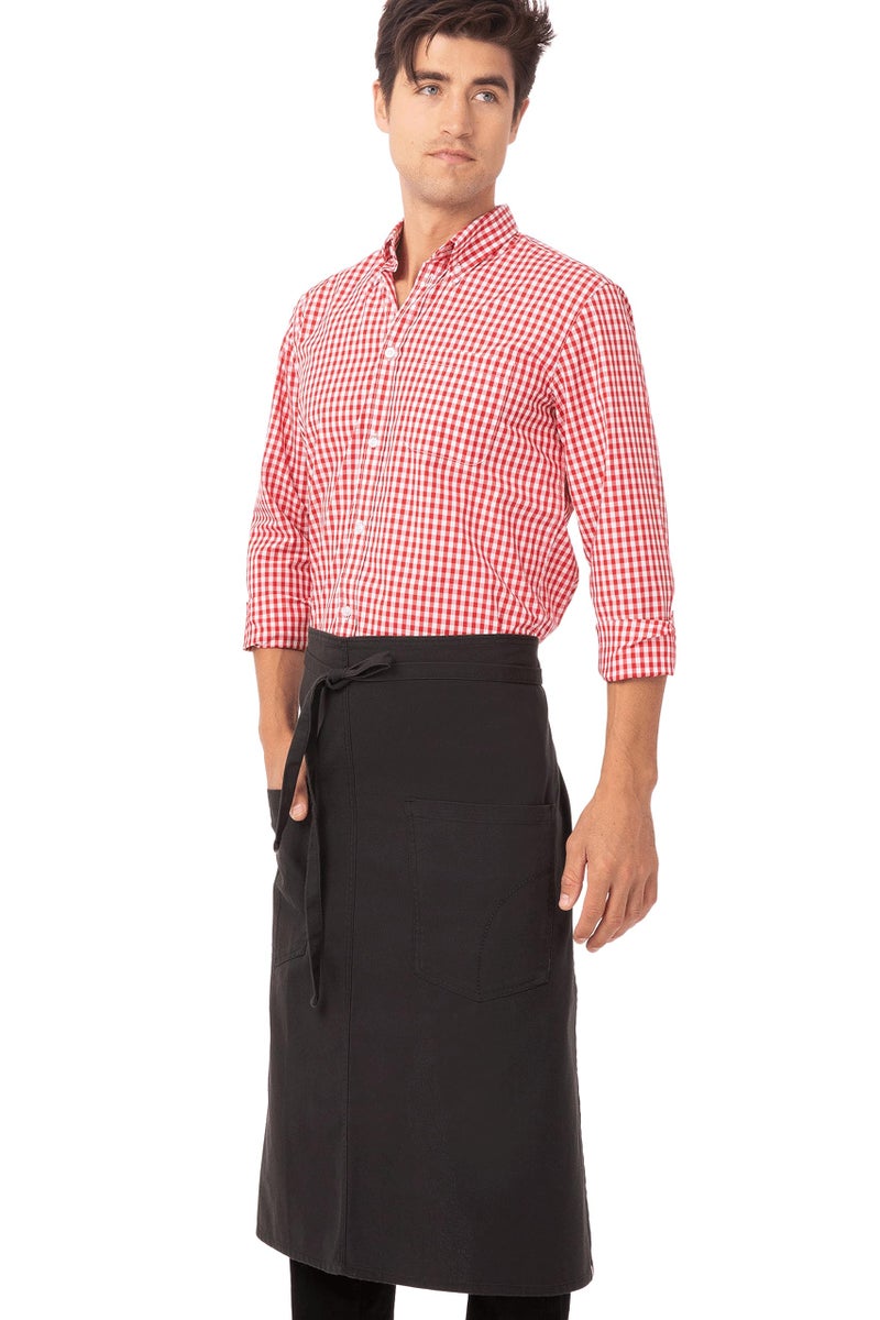 Chef Works Unisex Rockford Bistro Apron Steel Grey One Size - Image 2