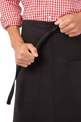 Chef Works Unisex Rockford Bistro Apron Steel Grey One Size - Image 3
