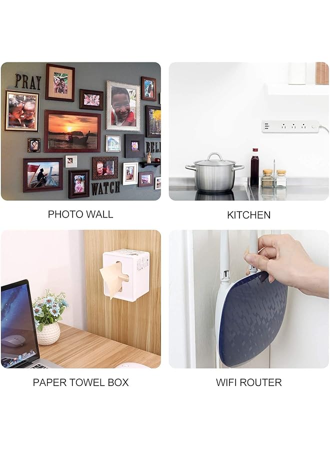 erorex Self Adhesive Power Strip Holder Surge Protector Fixator Wall Mount Punch Free Cable Management System - Image 3