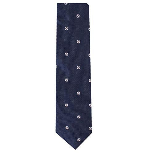 AUSCUFFLINKS Baseball Fan Skinny Tie Mens Pitcher Necktie | Base Ball Work Ties for Him | Birthday Present for Guys (Baseball) - Image 3