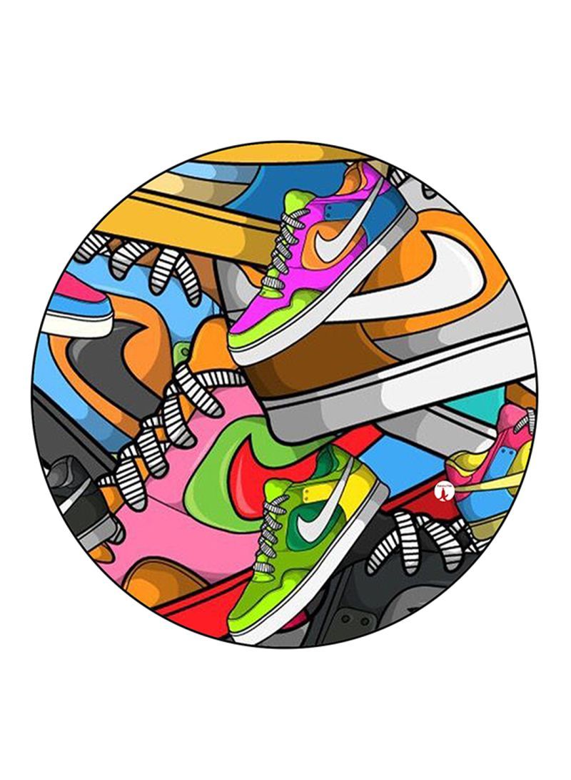 RKN Shoes Printed Fridge Magnet Round  Multicolour - Image 2
