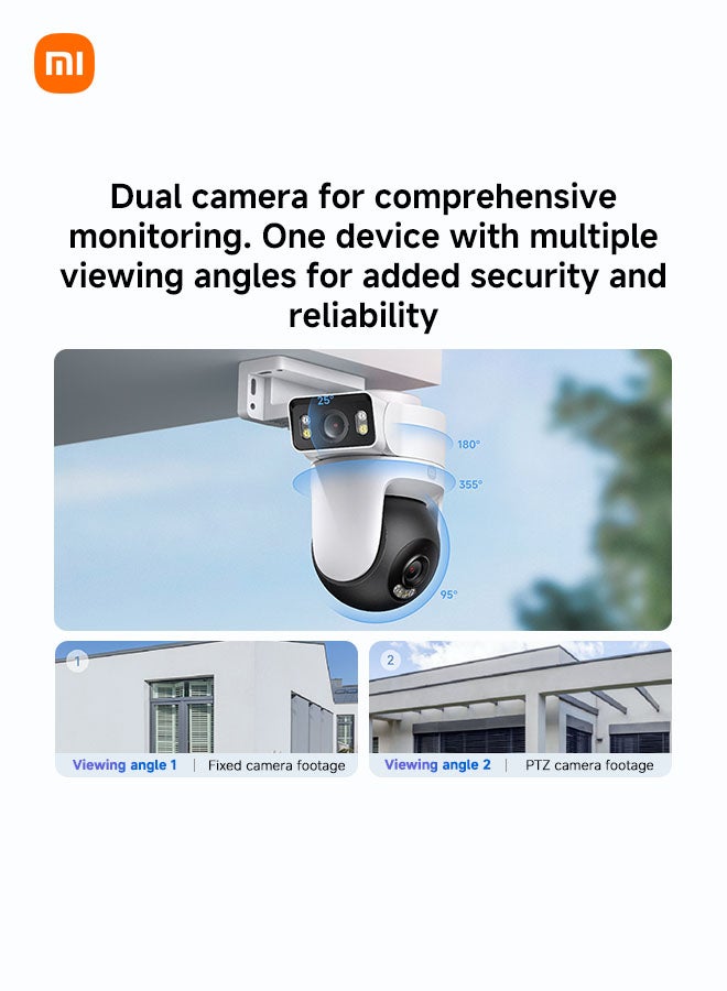 Xiaomi Outdoor Camera CW500 Dual,Dual 2.5K Ultra-HD AI Detection Dual-band Wi-Fi 6 Security Chip-MJSXJ08HL White - Image 3