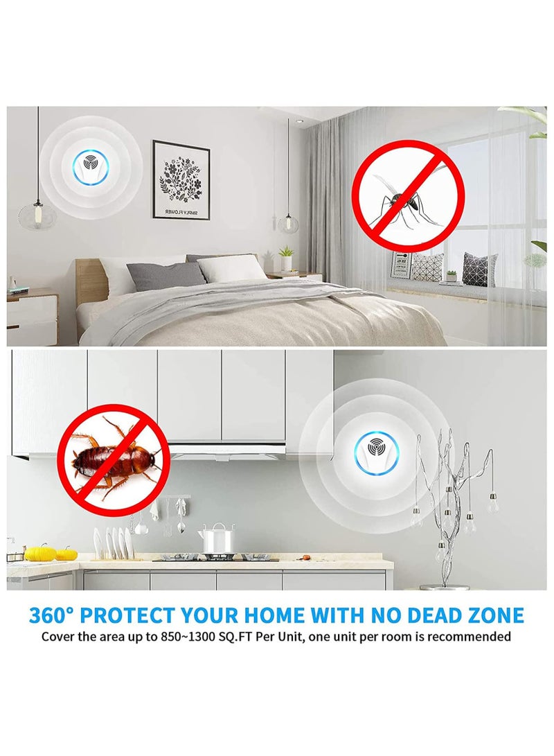Zikra 6Packs Ultrasonic Pest Repeller, Electronic Pest Repellent Plug in Indoor Pest Control for Insect, Roaches, Mice, Spider, Ant, Bug, and Mosquito Repellent for House Garage Warehouse Office - Image 5