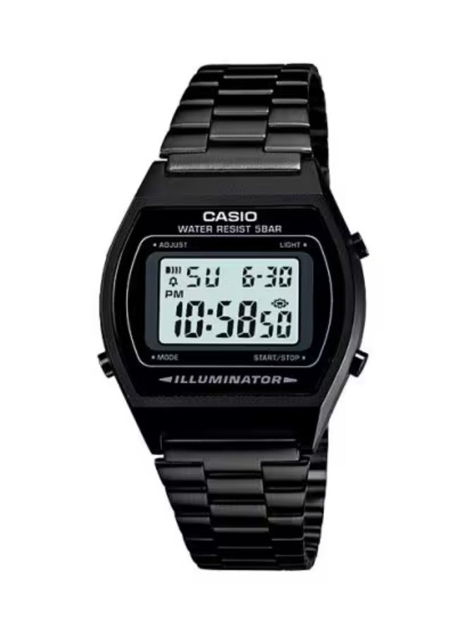CASIO Unisex Stainless Steel Digital Watch B640WB-1ADF - 35 mm