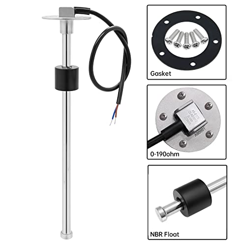 ARTILAURA 0-190 ohm Fuel Sending Unit 12"(300mm) Stainless Steel Water Fuel Gas Tank Level Sender for Boat Marine AUTO Car Truck Vehicle - Image 3