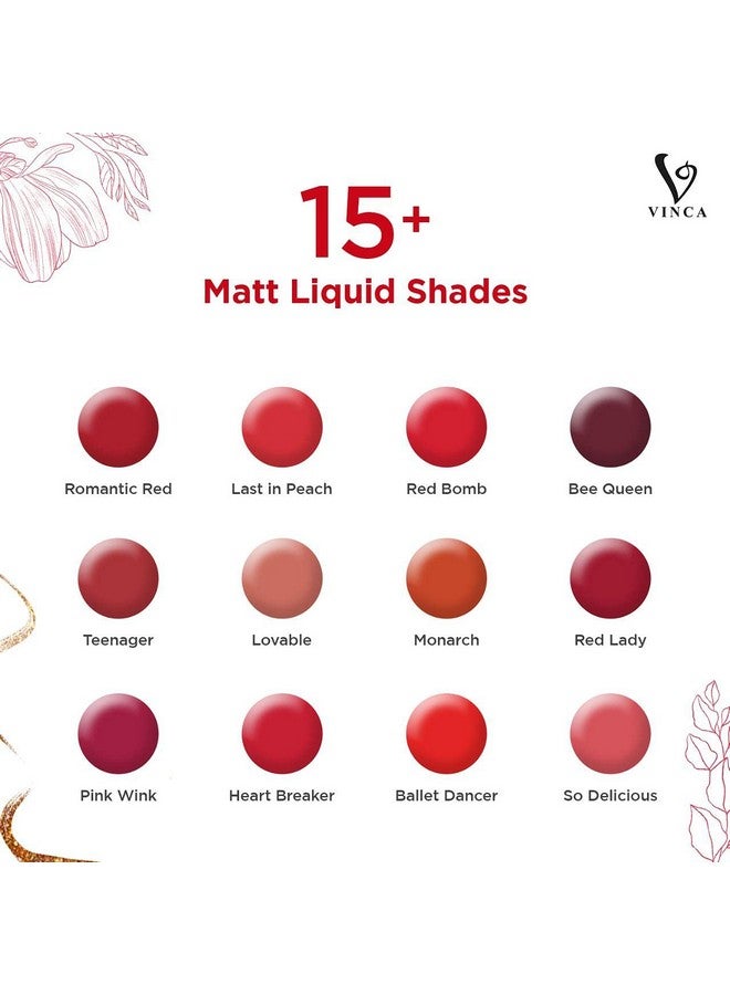 VINCA Matt Liquid Lipstick Ballet Dancer 20 5.5Ml - Image 5