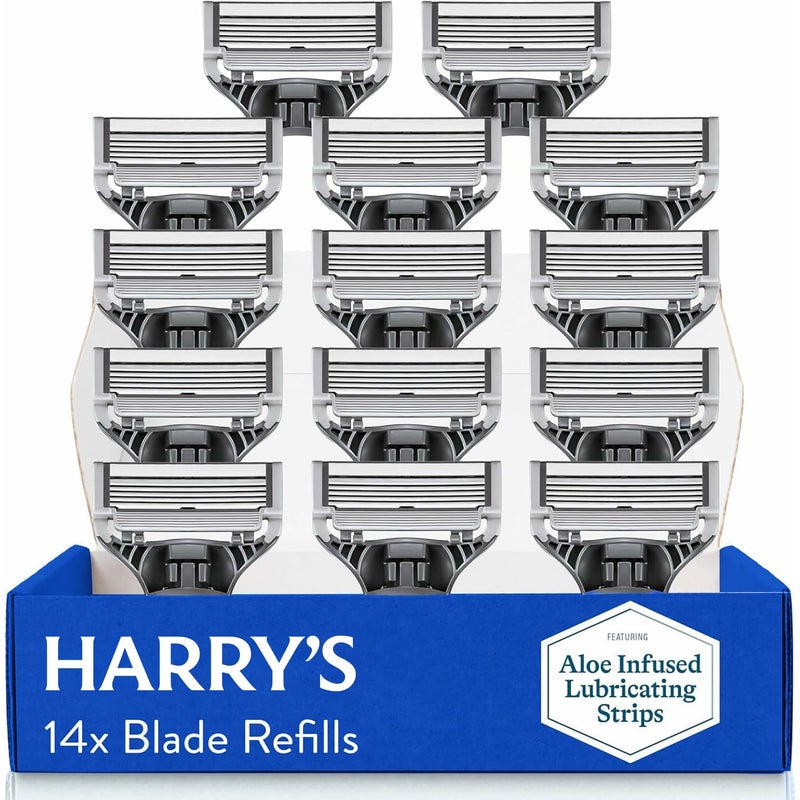 Harrys Razor Blades for Men 14 Count Premium Razor Blade Refill Cartridges