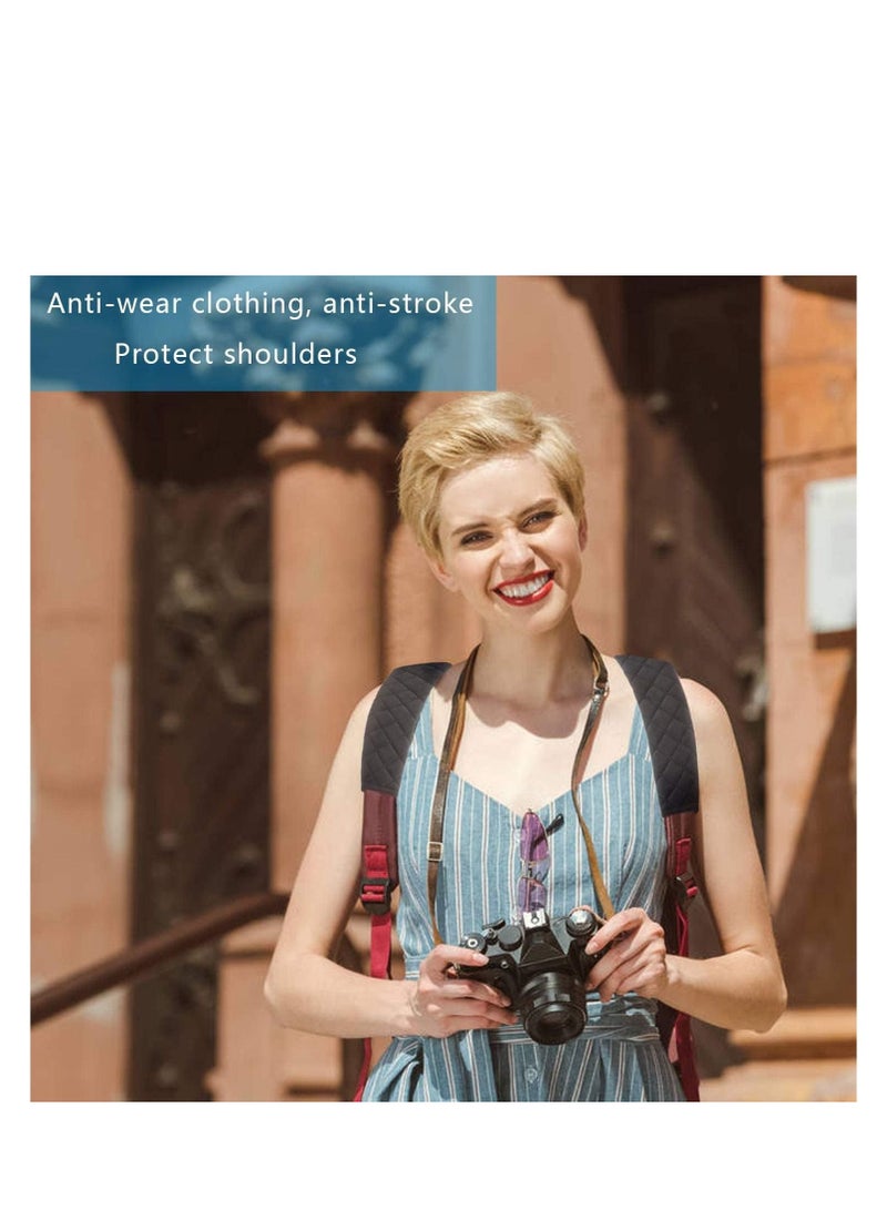 SYOSI Car Seat Belt Comfort Harness Pad 2 Pack Car SeatBelt Pads Cover Safety Belt Strap Shoulder Pad for Adults and Children Helps Protect Your Neck and Shoulder Black - Image 3