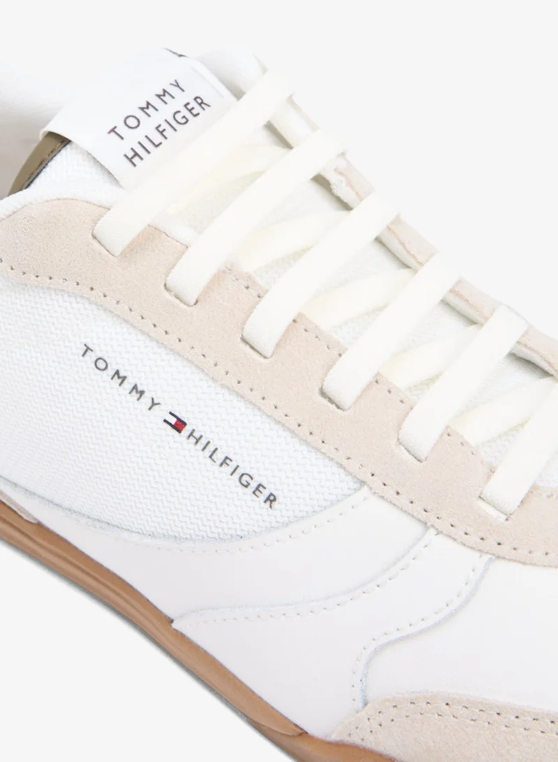 Tommy Hilfiger  Mixed Texture Cupsole Sneakers With Leather for Men | Best Price UAE